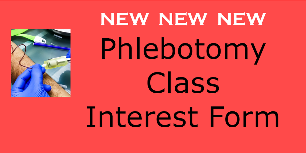 Phlebotomy Class Interest Form