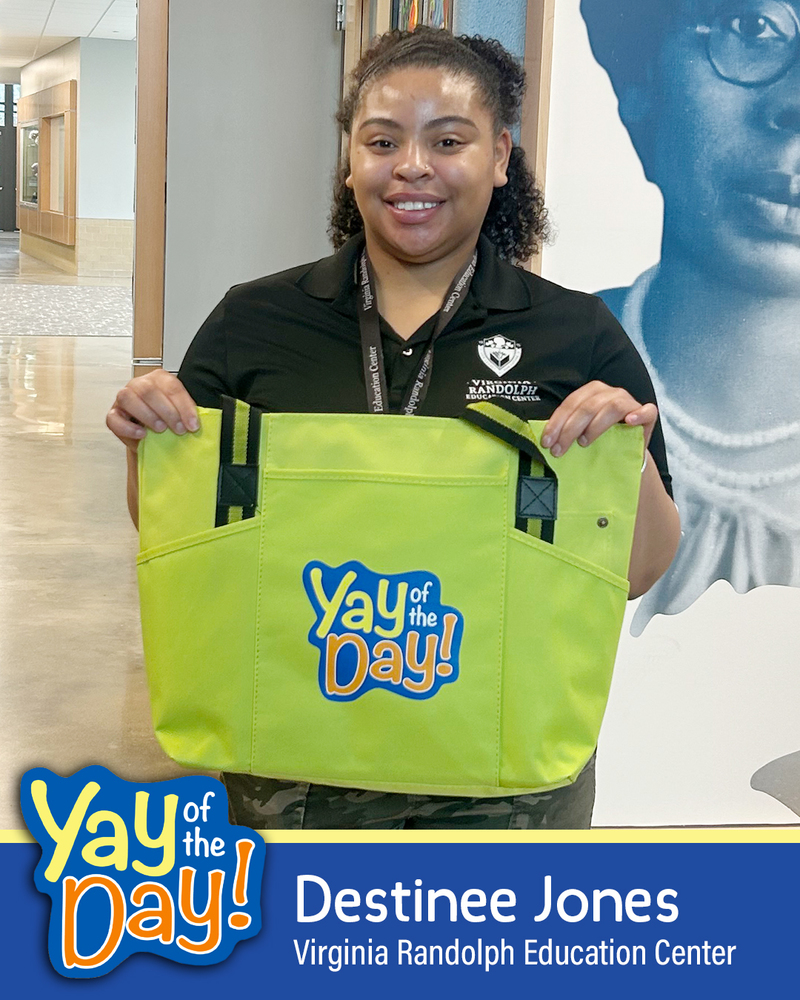 Destinee Jones with the Virginia Randolph Education Center