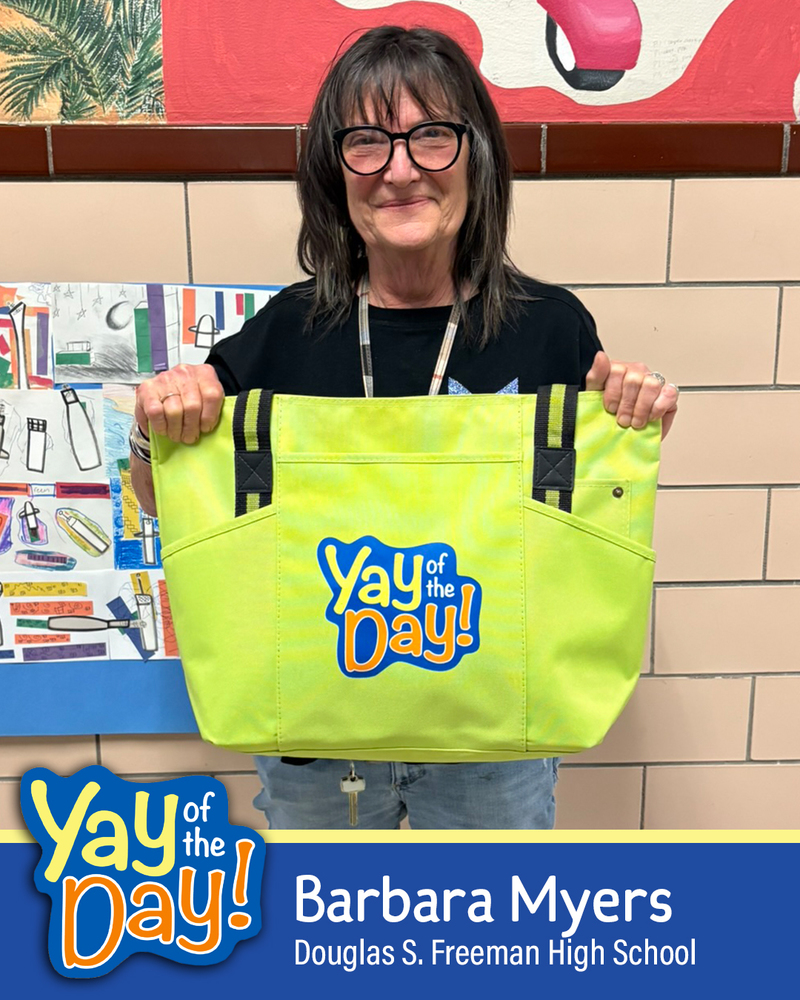 Barbara Myers with Douglas S. Freeman High School