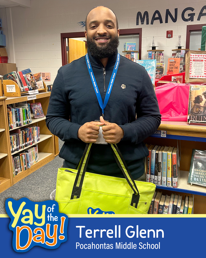 Terrell Glenn with Pocahontas Middle School