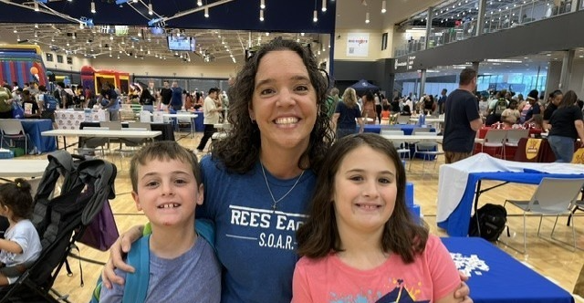 principal with students