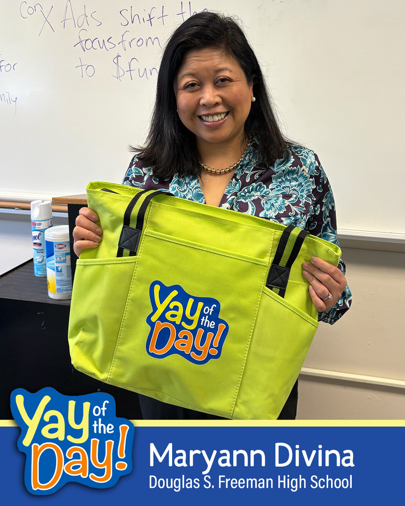 Maryann Divina with Douglas S. Freeman High School