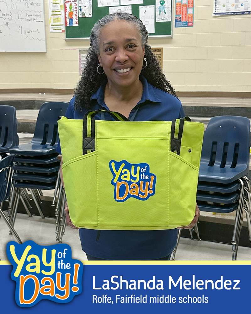LaShanda Melendez with Rolfe and Fairfield middle schools