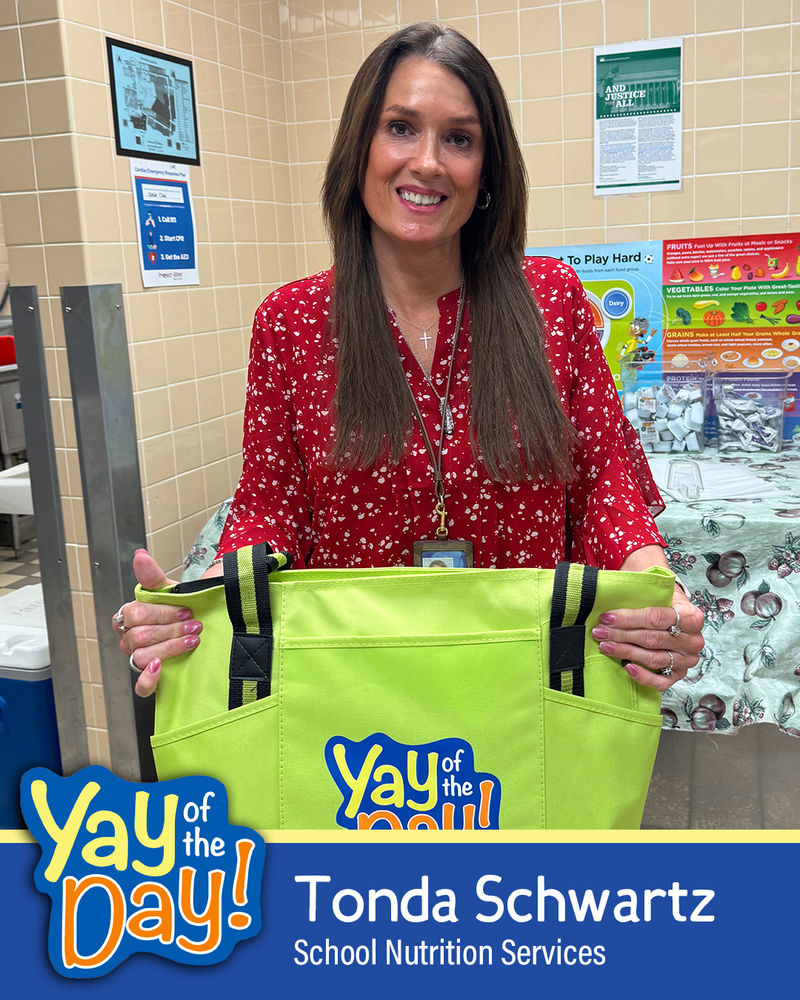 Tonda Schwartz with School Nutrition Services