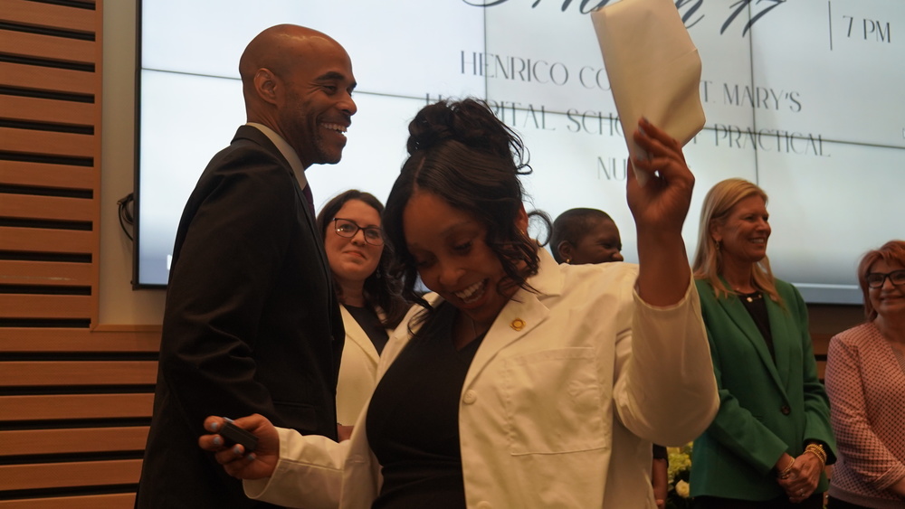 Nursing student graduation