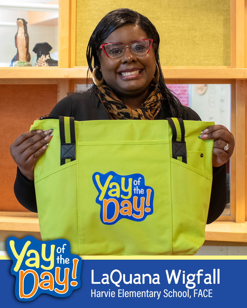 LaQuana Wigfall with FACE and Harvie Elementary School