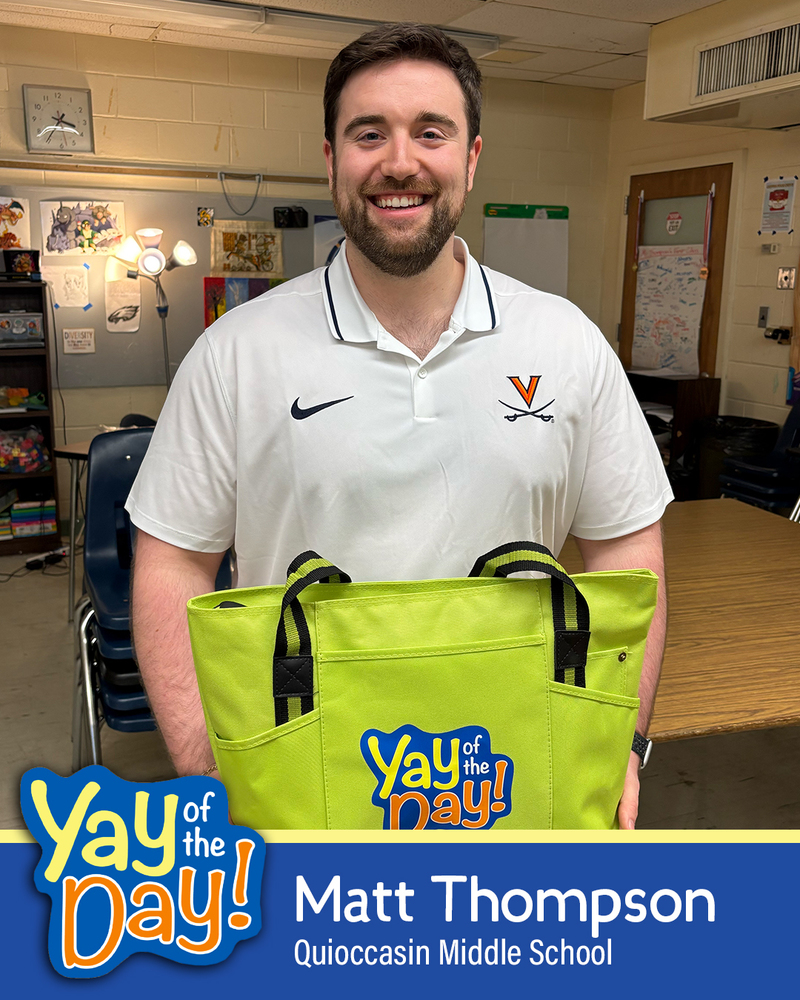 Matt Thompson with Quioccasin Middle School