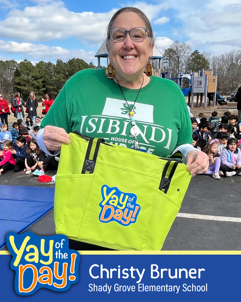 Christy Bruner with Shady Grove Elementary School
