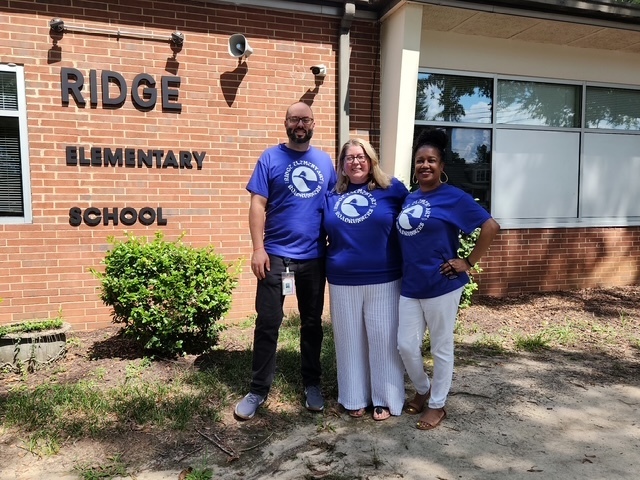 The photo shows Ridge Elementary administration team! 