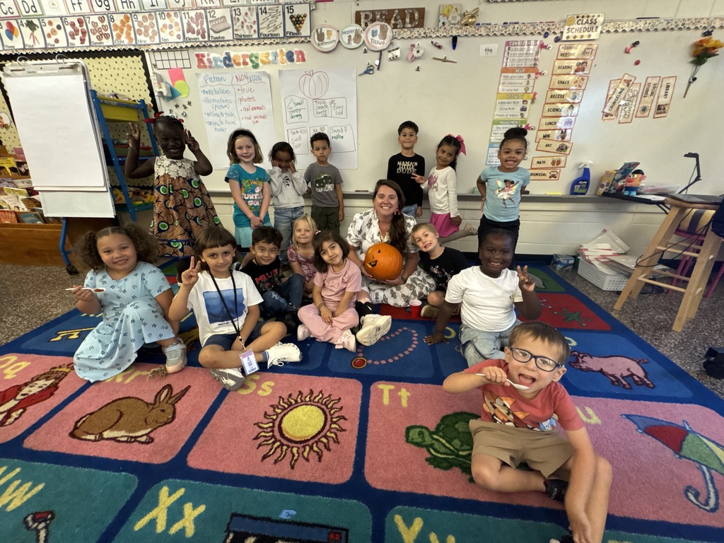 Students got to use their senses exploring pumpkins!