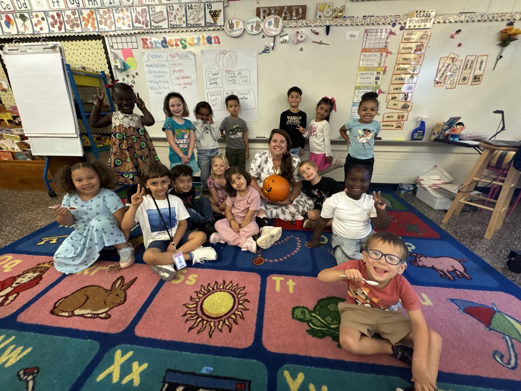 Students got to use their senses exploring pumpkins!