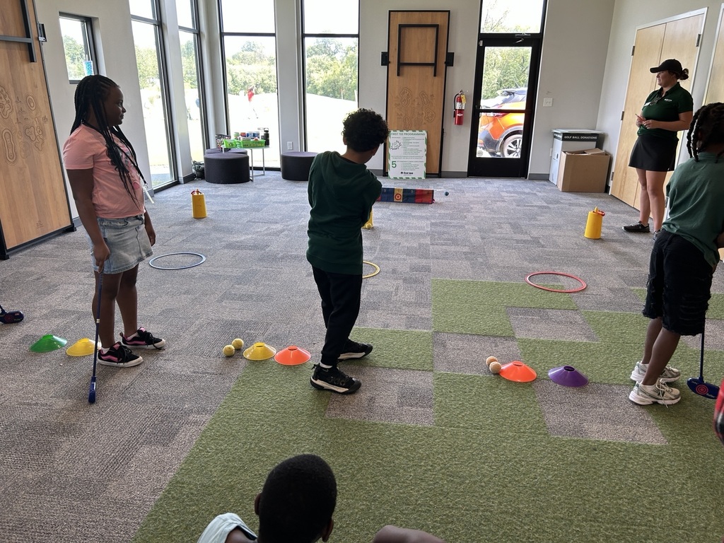 5t graders practice putting inside.