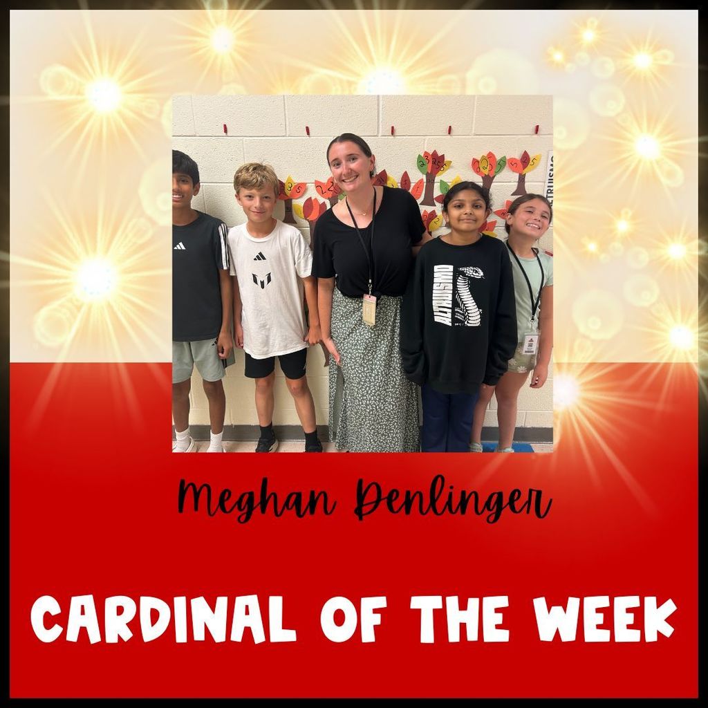 Cardinals Shine Bright, and this week our light is shining on Meghan Denlinger! 🥳 Nominated by a peer for her awesomeness, she truly brightens our workplace. Mrs. Denlinger and her nominator will enjoy a celebratory lunch donated by The Dominion Club and prime parking spots for the week! #CardinalOfTheWeek #StaffAppreciation #CardinalsShineBright #TheDominionClub