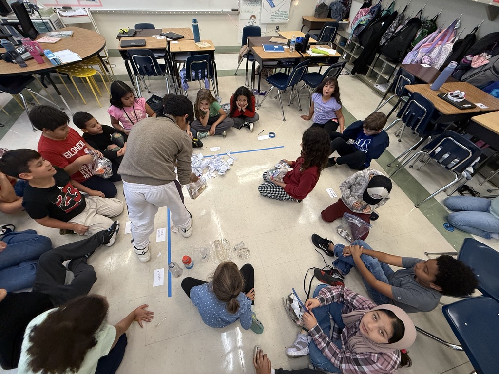 Students creating a graph! 