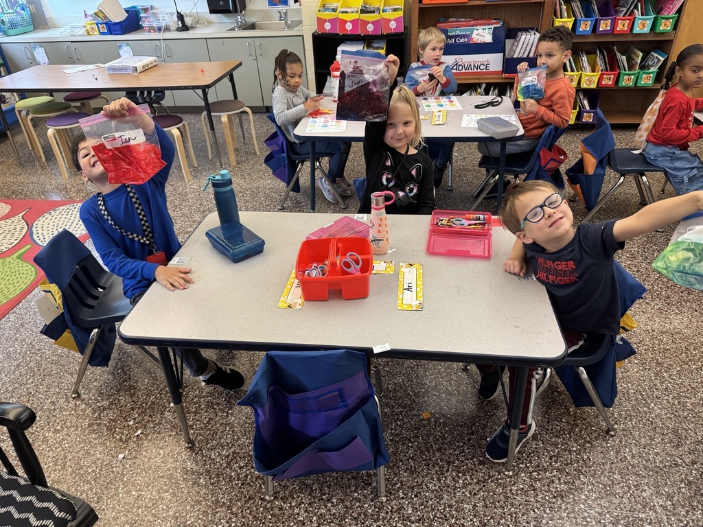 Students exploring matter! 