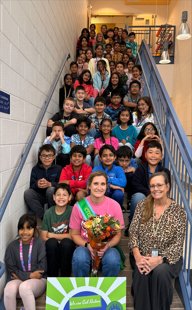 Mrs. Bennett, Mrs. Andrews, and their fifth graders
