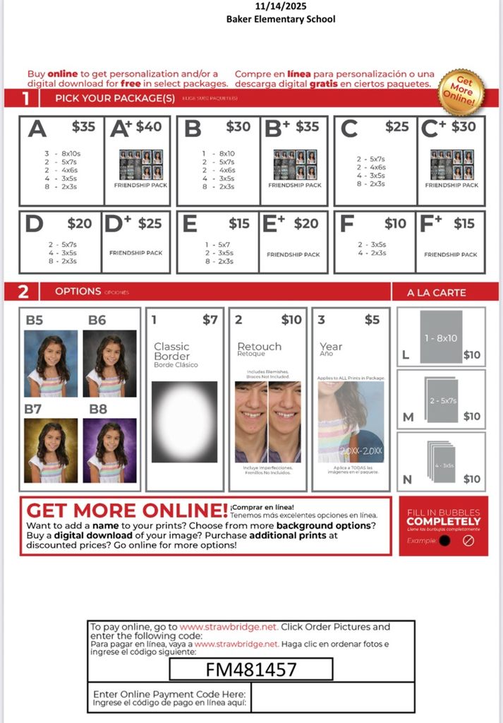 photo package options