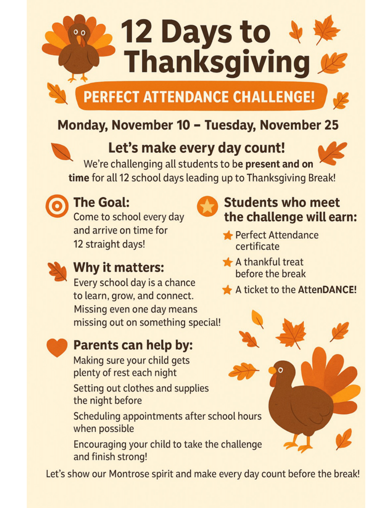 12 Days to Thanksgiving Flyer