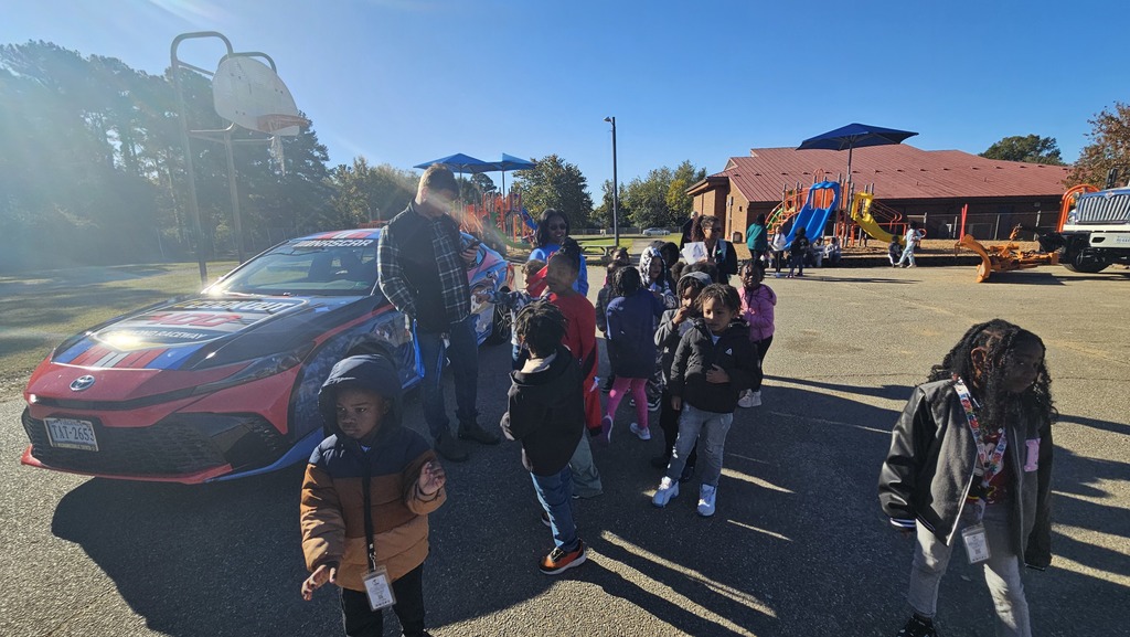 Students learn about the Richmond Raceway.