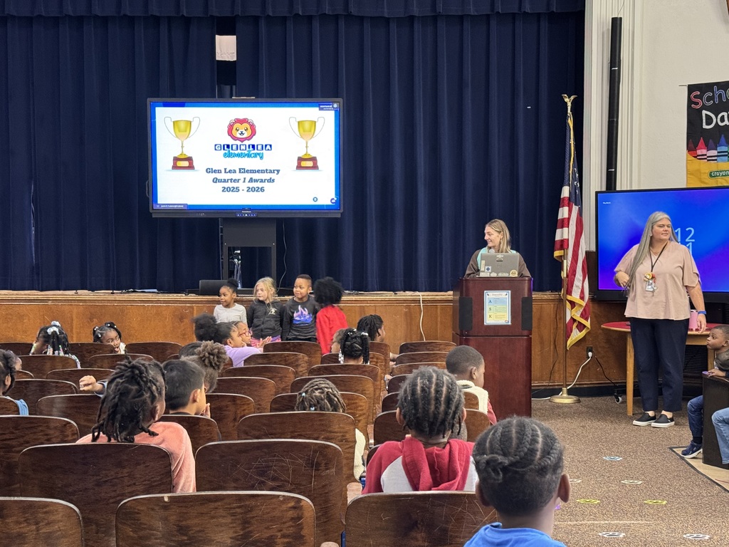 Kindergarten students receive their awards.