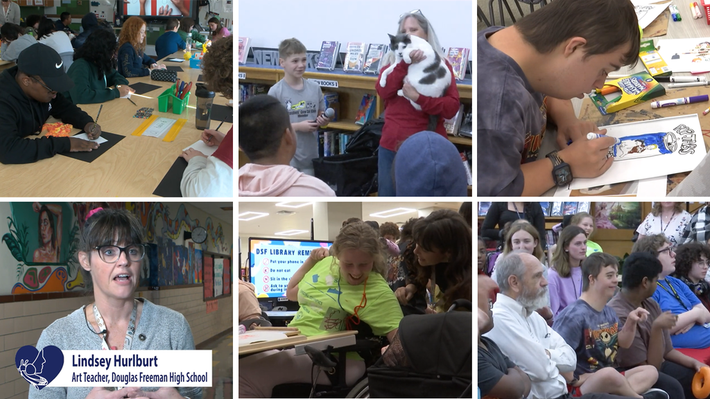 students in service art class.  Teacher Lindsey Hurlburt.