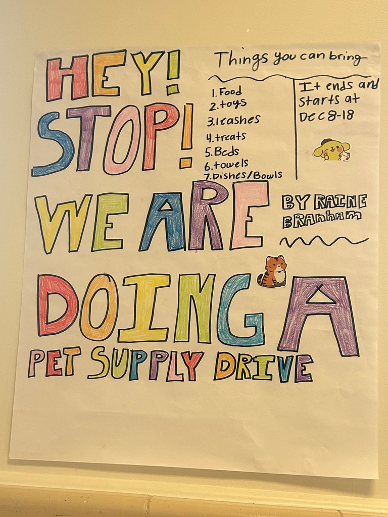 SCA Pet Supply Drive