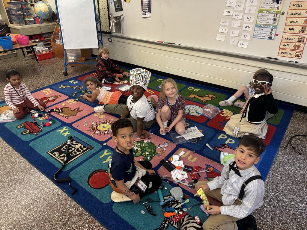 Working on 100th day activities! 