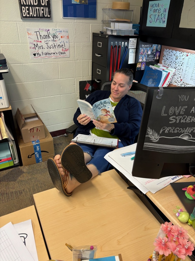 Mrs. Johnson reading Charlotte's Web