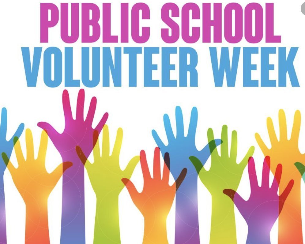 Happy Public School Volunteer Week! We are incredibly grateful for the dedicated volunteers who give their time and heart to support our students and staff. Your commitment makes our school community stronger and brighter every single day!