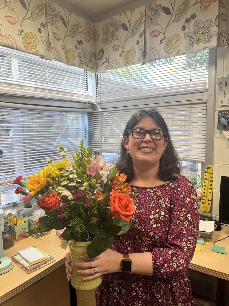 Mrs. Duenckel with flowers