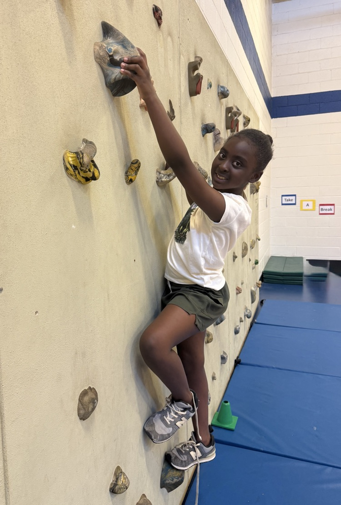 second graders climbing 