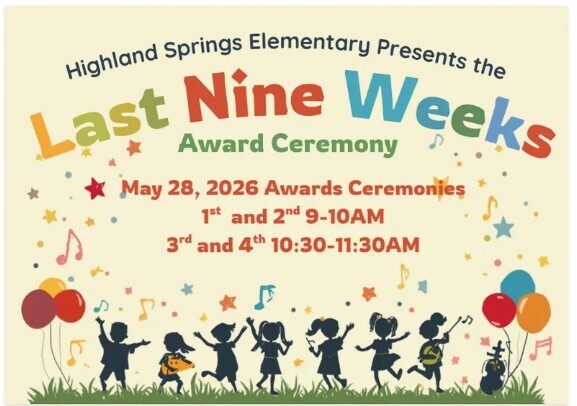 most grade levels eoy ceremony information