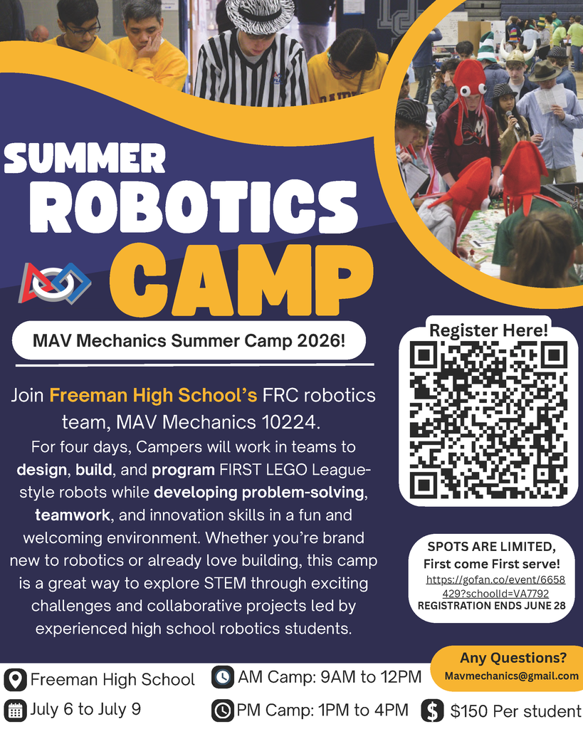 Mav Mechanics summer camp for grades 4-8