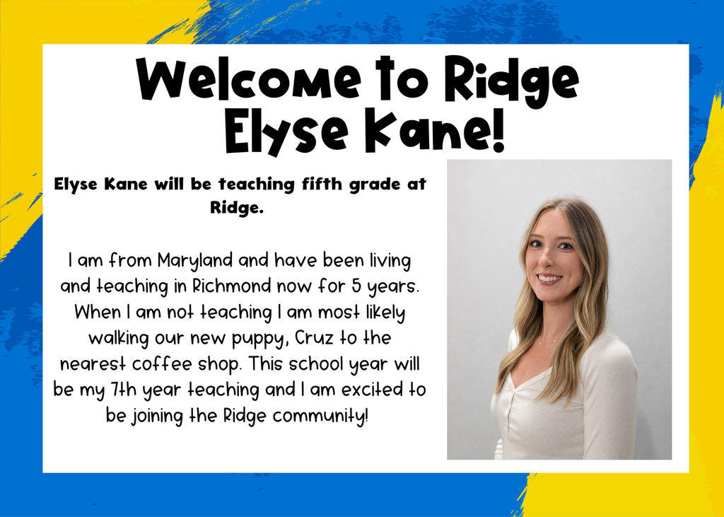 New fifth grade teacher