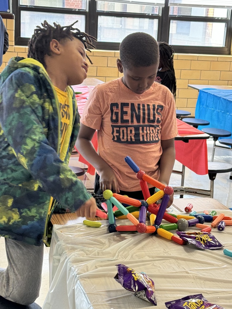 Students explore magnets.