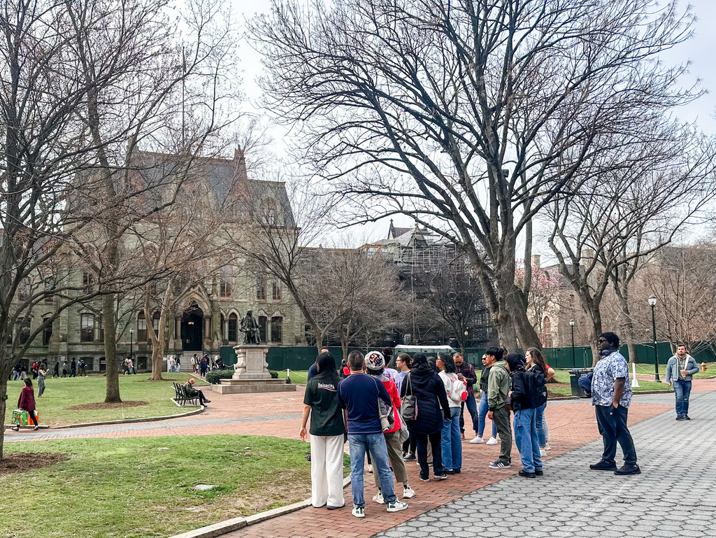 Pictures of Herm students from Allied Health touring Philadelphia