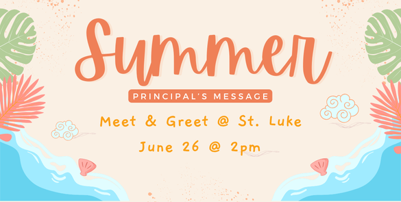 "summer message'" in orange text on beach background