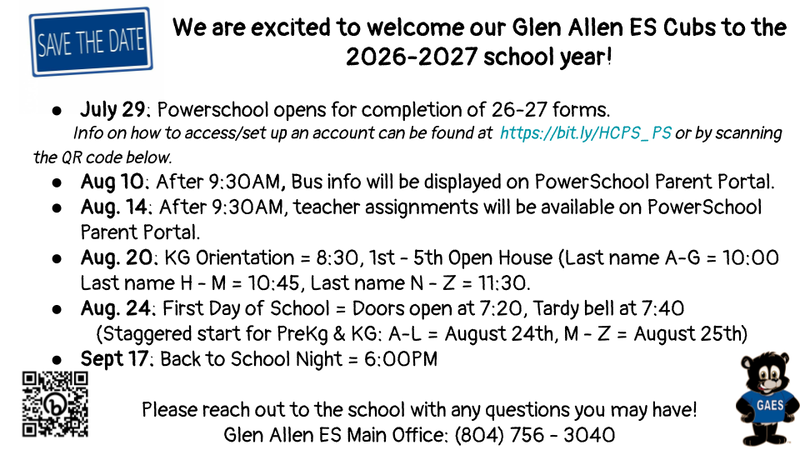 Welcome flyer
