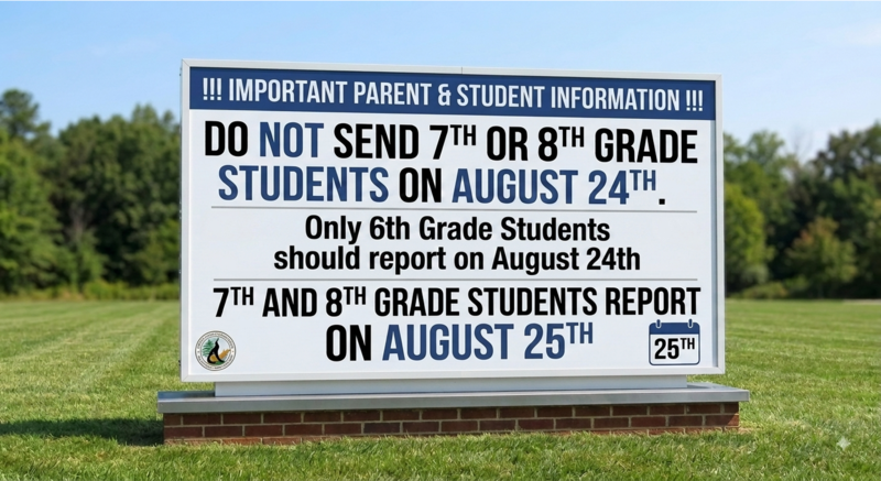Important information for 7th and 8th grade families