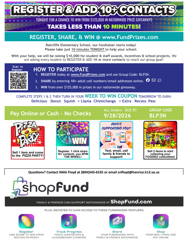 Directions for Registering for the Fundraiser