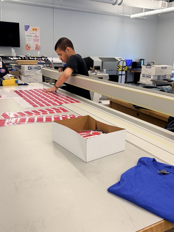 grpahics student cuts stickers