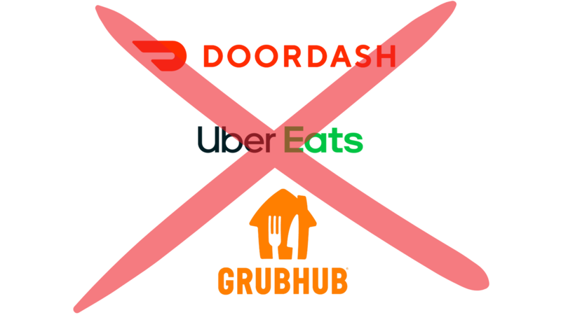 NO FOOD DELIVERES ARE ALLOWED!