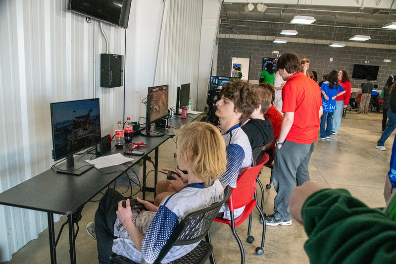 Esports student athletes from Freeman High School playing Super Smash Bros. Ultimate, competing against seven other Henrico high schools.