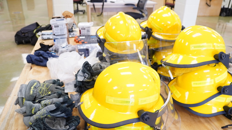 firefighing helmets