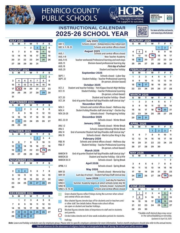HCPS 25-26 Calendar