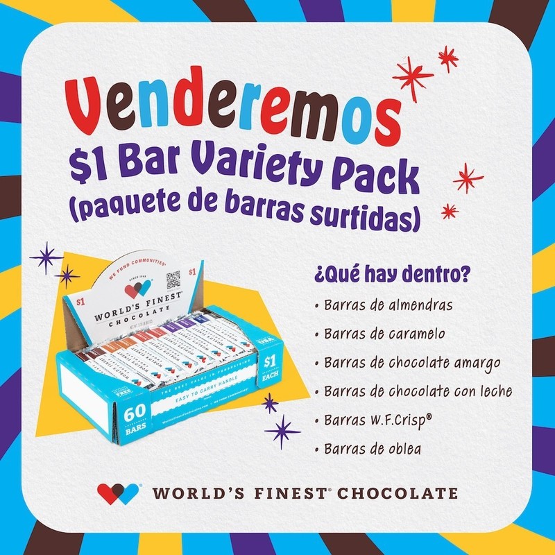 chocolate flyer in Spanish