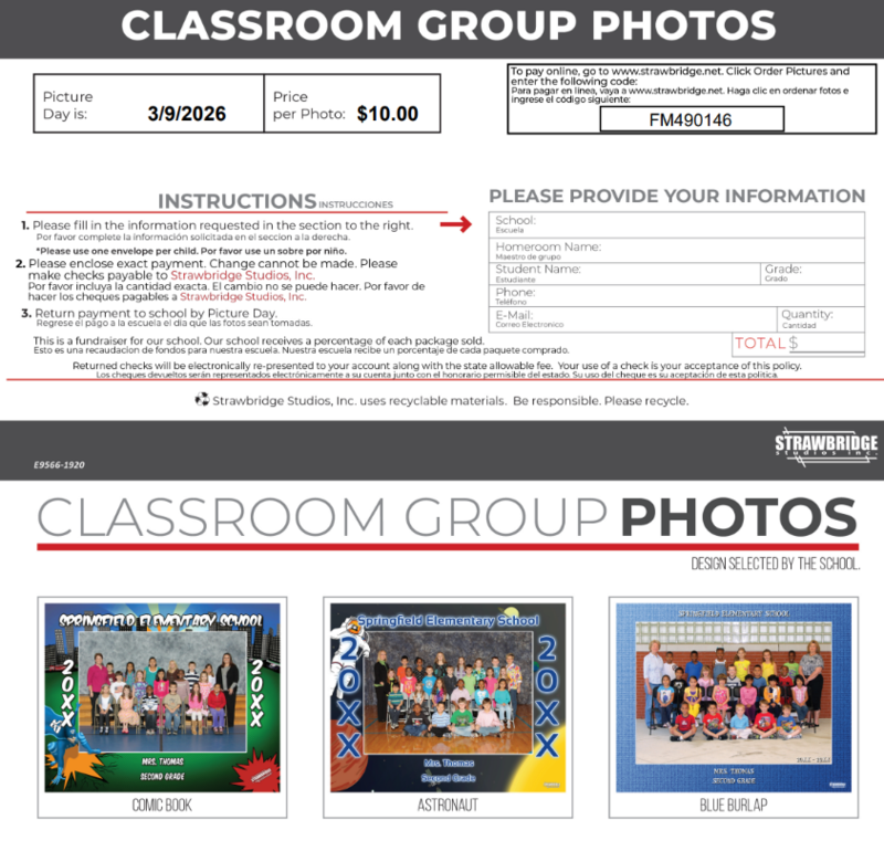 Classroom Group Photos Information