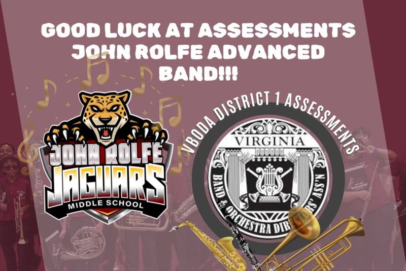 advanced band logos and image of students