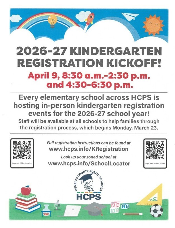 2026-2027 Kindergarten Registration