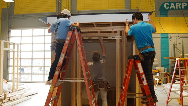 ACE students build playhouse